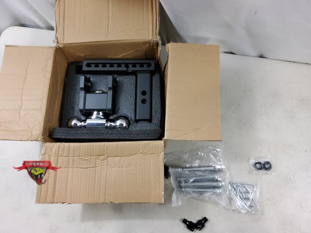 Lot 7-131654 - Metoware adjustable trailer hitch. 2" Receiver. 6" drop .  Balls size: 2" &amp; 2-5/16"