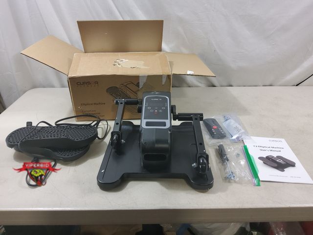 Lot 7-132485 - Cursor Fitness C2 Mini elliptical machine with remote.