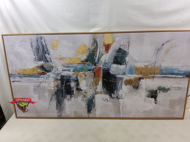 Lot 7-131730 - 57-1/2" X 28-3/4" Framed Canvas wall art.
