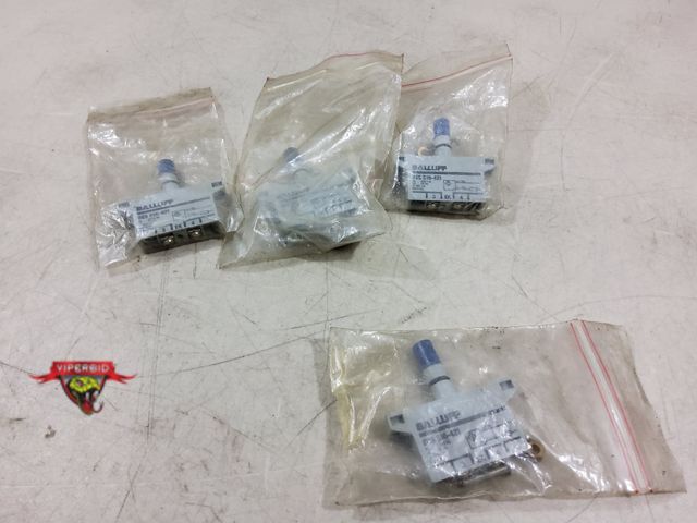 Lot 7-134187 - (4) Balluff push button switches. BES516-421.