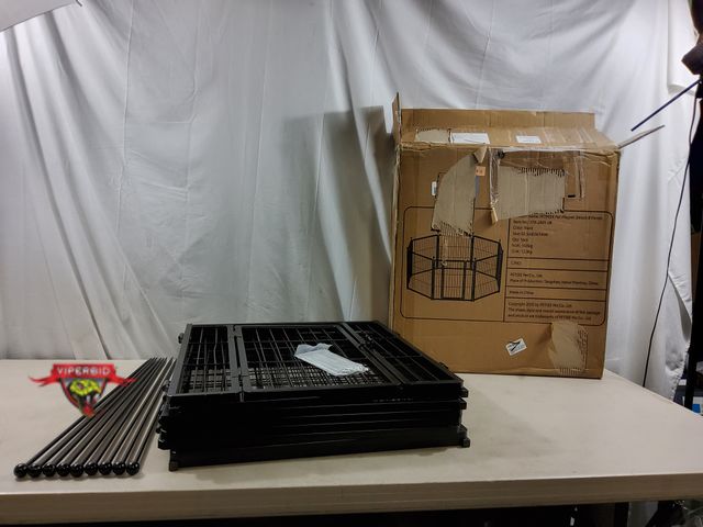 Lot 7-135010 - Used. Petreek Pet Playpen. (8) 24" Panels.