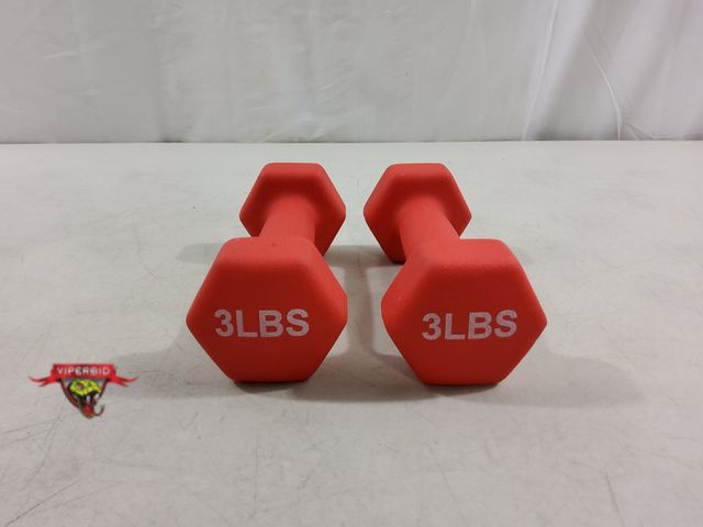 Lot 7-123327 - (2) 3 lbs. Dumbbells.