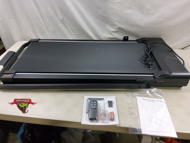 Lot 7-131710 - Walking pad with handle bar. Model T007 Pro. Tested to power on.