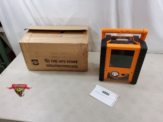 Lot 7-135059 - Retail $159! Road Side Car Emergency Kit. Car Jump Starter with Air Compressor with USB Charging Por...