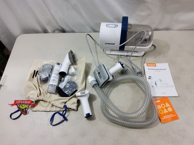 Lot 7-131789 - Oneisall pet grooming vacuum. Model LM2. Testd to power on.