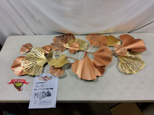 Lot 7-130877 - 54" X 24" Metal wall art.