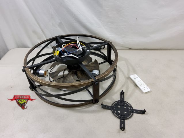 Lot 7-130546 - 20" Diameter 4-Light ceiling fan with remote. Unable to test.