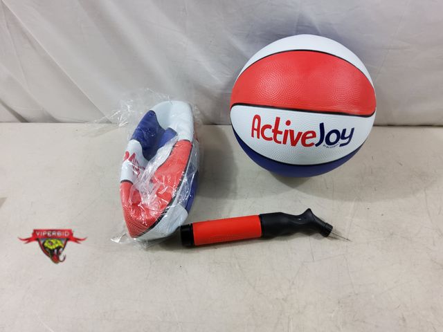Lot 7-132532 - New! (2) ActiveJoy toddler size inflatable basketballs.