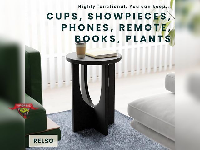 Lot 7-123783 - Retail value $149! Relso Stupa Solid Wood End Table. 16"D x 16"W x 22"H