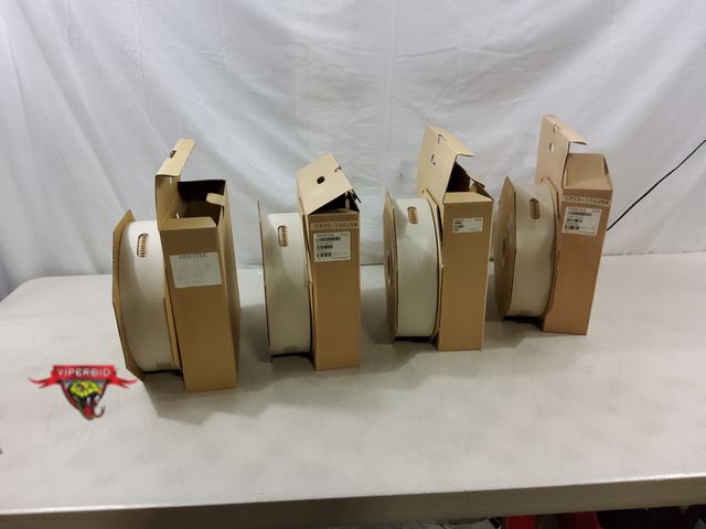Lot 7-130790 - New! (2) Spools of 4,000 Meritek resistors (CF50-100JTR &amp; CF50-1R0JTR) &amp; (2) Spools of 5,000...