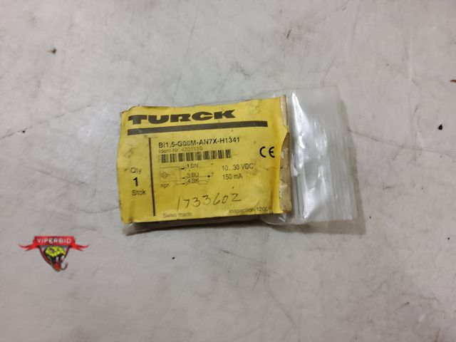 Lot 7-131470 - (2) Turck sensors. Bi1,5-G08M-AN7X-H1341.