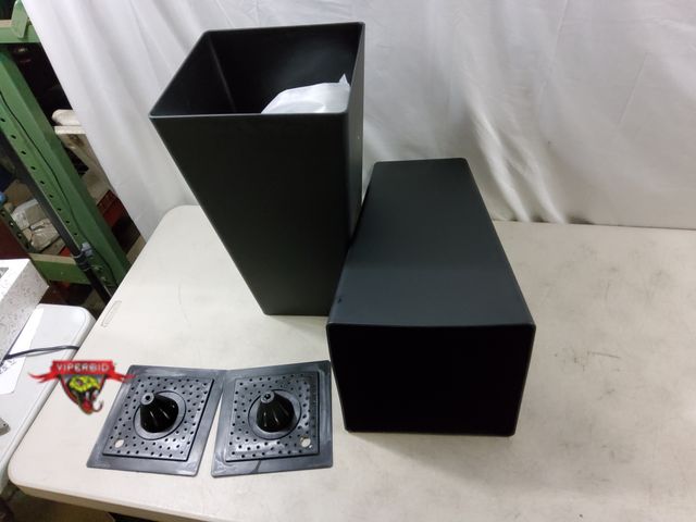 Lot 7-133249 - (2) Plastic planters. 11-1/4" Top. Dia. X 20-1/4"H.