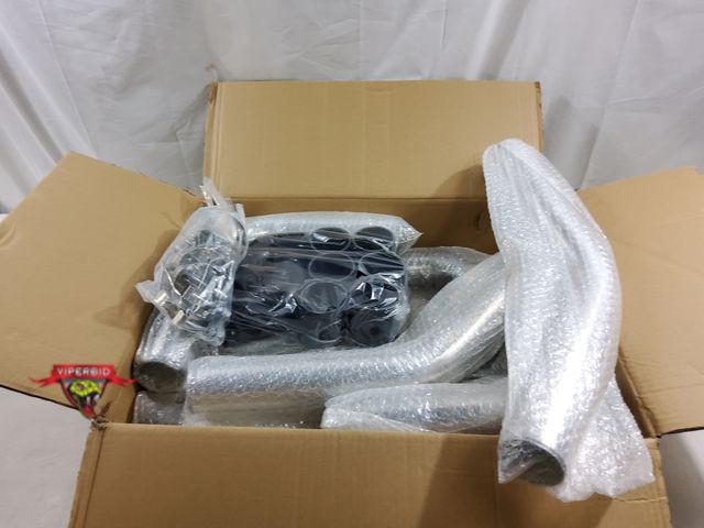Lot 7-123538 - Universal 8-Piece 2.5-Inch Intercooler Piping Kit with T-Bolt Clamps &amp; Silicone Couplers.