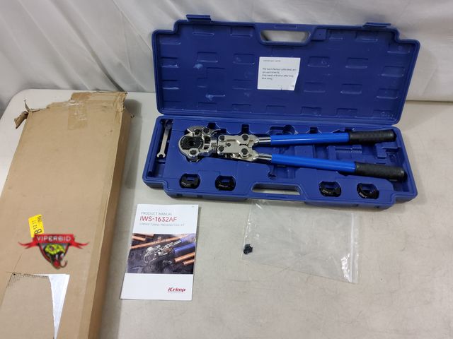 Lot 7-132683 - iCrimp copper tubing pressing tool kit. #IWS-1632AF.