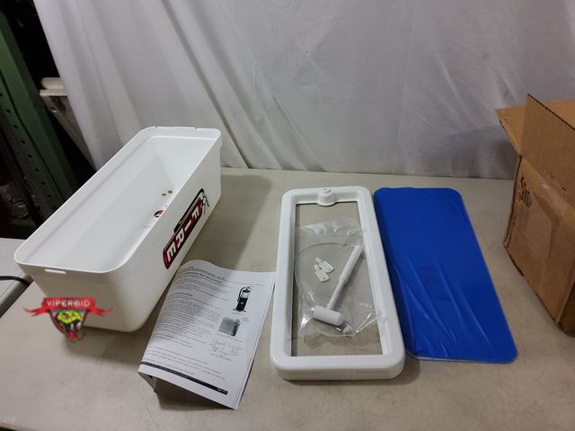 Lot 7-133661 - White Plastic Fire Extinguisher Case with Break Away Glass. *Note: Does Not Include Mounting Hardwar...