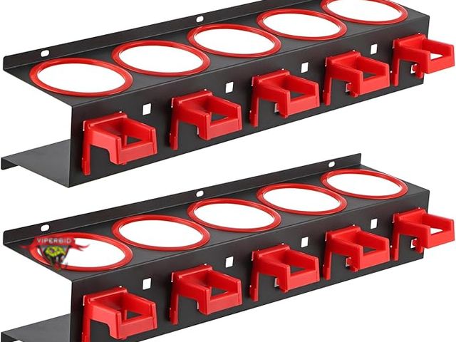 Lot 7-131548 - Moligou 2 Pcs Spray Bottle Storage Rack, Wall Mount. 4.3"D x 21"W x 4.7"H