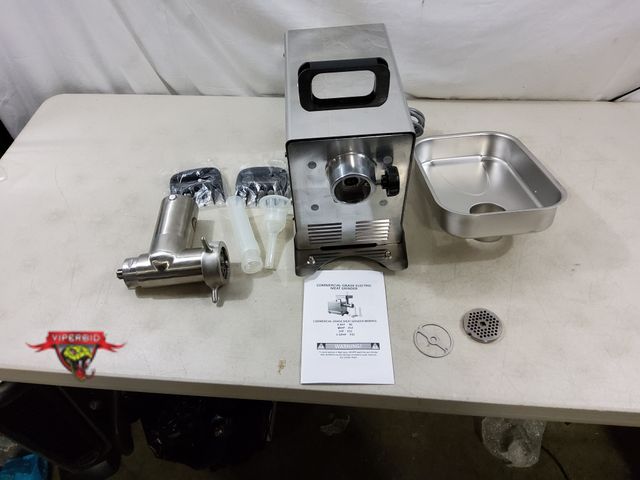 Lot 7-130411 - Retail value $259! Valley Sportsman commercial grade electric meat grinder. 0.4hp.