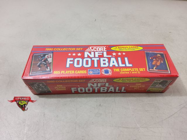 Lot 7-130720 - Sealed! 1990 Collector Set Score NFL Football. Complete set (Series 1 &amp; 2).