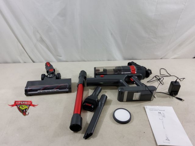 Lot 7-133665 - Cordless stick vacuum cleaner. Tested to power on - suctions.