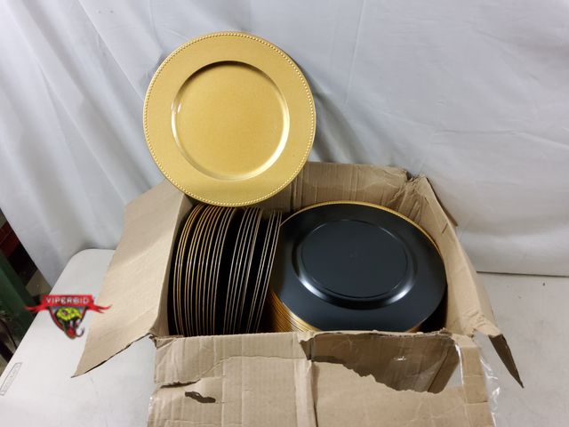 Lot 7-133272 - (97) Decorative 13" Charger plates.