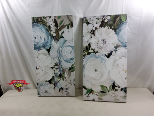 Lot 7-123747 - Set of 2 - 18" X 36" Canvas wall art.