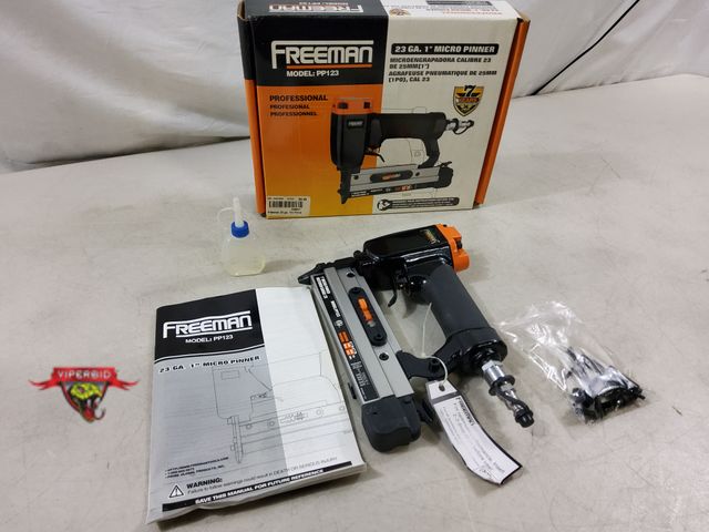 Lot 7-130132 - Excellent condition! Freeman 23 Gauge 1" Micro pinner.  Model PP123.