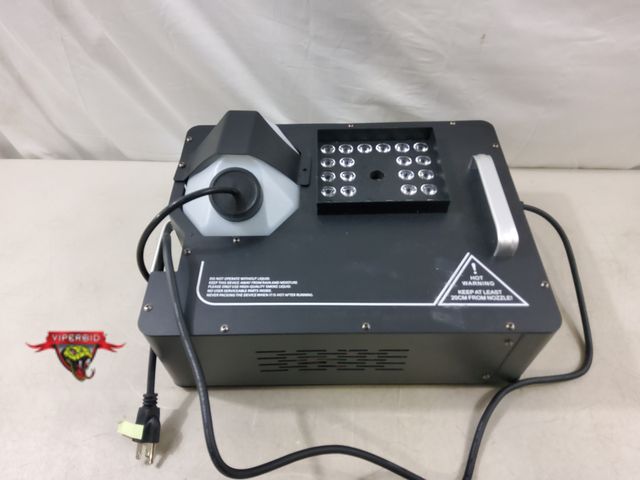 Lot 7-131436 - Electric fog/smoke machine. Tested to power on - lights work.