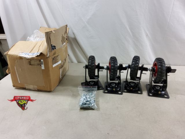 Lot 7-133796 - New! (4)  5" Swivel Casters with brake.
