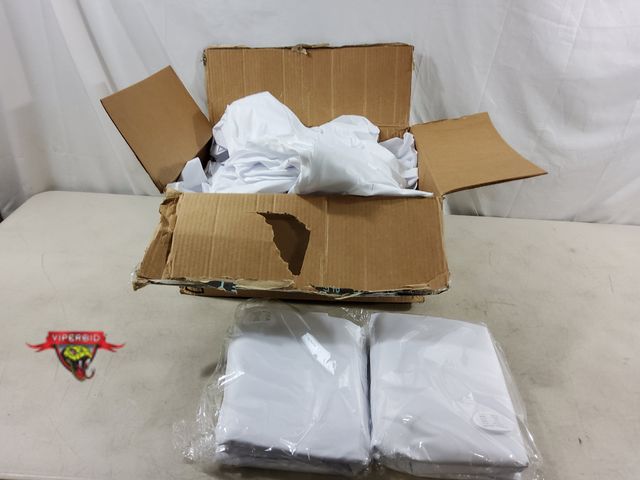 Lot 7-133787 - (7) White polyester 108" Round tablecloths. (2) Are new.