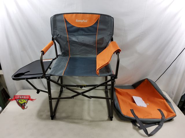 Lot 7-131184 - SunnyFeel Portable, Folding camping chair. 21.1"D x 25.1"W x 36.1"H.