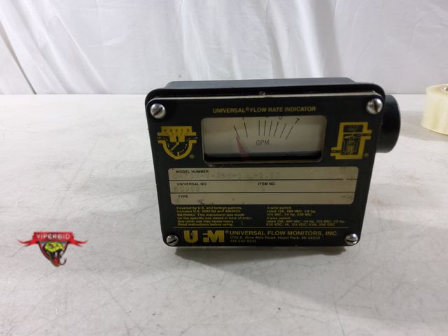 Lot 7-133515 - Universal Flow Monitor flow rate indicator. Model 0K7GM-4-45S-1WL-1.5D.