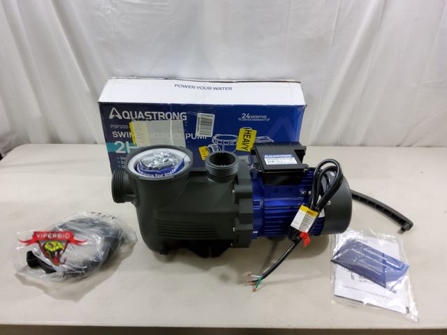 Lot 7-131073 - Aquastrong PSP200-HV 2HP Swimming pool pump.