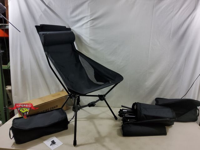 Lot 7-130951 - Set of 2 - Fully collapsible camping chairs with carrying/storage bags. 23"W X 35-1/2"H.