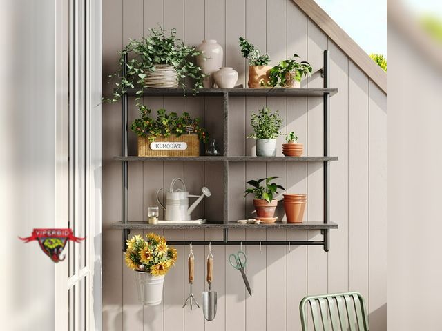 Lot 7-133281 - Bestier 3-Tier Ladder shelf. 9.37"D x 31.5"W x 37.8"H.