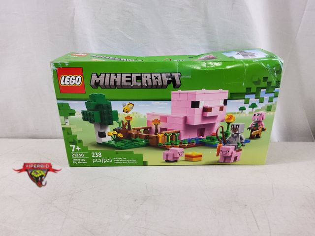 Lot 7-133466 - Lego Minecraft The Baby Pig House. #21268. 238-Pieces.