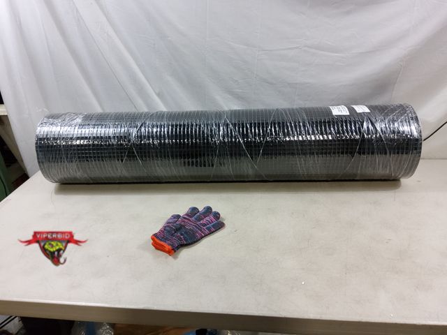 Lot 7-133342 - Roll of Wire Mesh Black. 1/2" x 1/2" Mesh. (48"W x 100ftL)