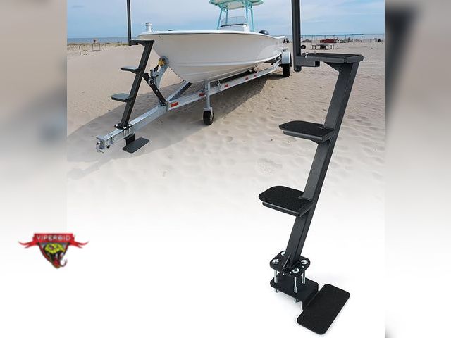 Lot 7-131196 - Aupar Heavy Duty Boat Trailer Steps. 4-steps. Trailers Tongue Step Compatible with Most Deep V.