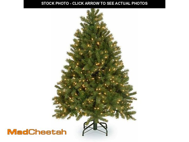 Lot 74-13382452 - National Tree Company 4.5 ft Pre-Lit Downswept Douglas Fir Artificial Christmas Tree, 450 Clear Ligh...