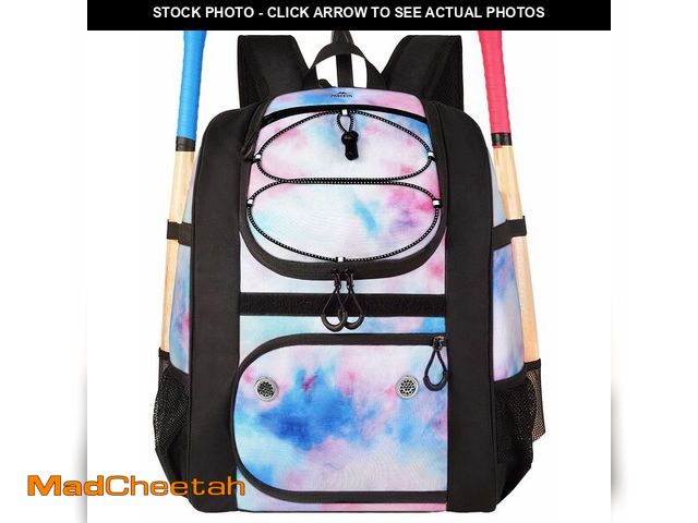 Lot 74-14211129 - MATEIN Girls Softball Bag, Large Baseball Bag with Shoe Compartment &amp; Fence Hook, Softball Backp...