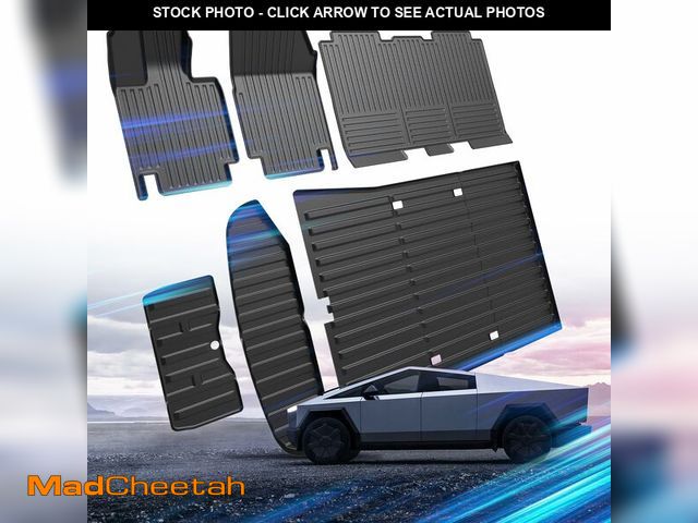 Lot 74-13932099 - SSESS Car Floor Mats for Tesla Cybertruck 2025 2024 2023,TPE All Weather Protection Floor Mats,Custo...