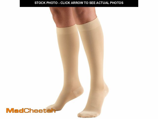 Lot 74-12978963 - Truform 20-30 mmHg Compression Stockings for Men and Women, Knee High Length, Closed Toe, Beige, Lar...