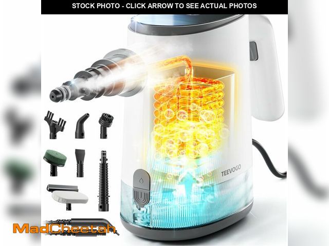 Lot 74-13630734 - TEEVOGO Handheld Steam Cleaner, 15s Fast Heating, Adjustable Steam, 650mL Large Water Tank, Pressuri...