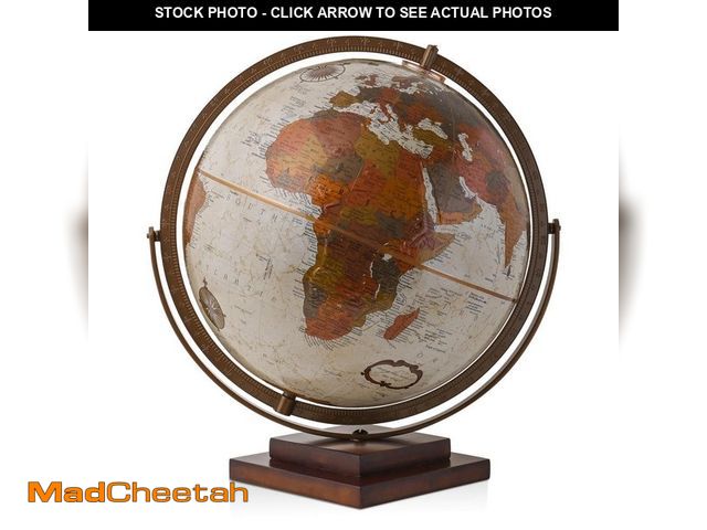 Lot 74-12691888 - *DENTED* Waypoint Geographic Revolution 17 in. x 12 in. Diameter Bronze Metallic Desktop Globe *DENT...