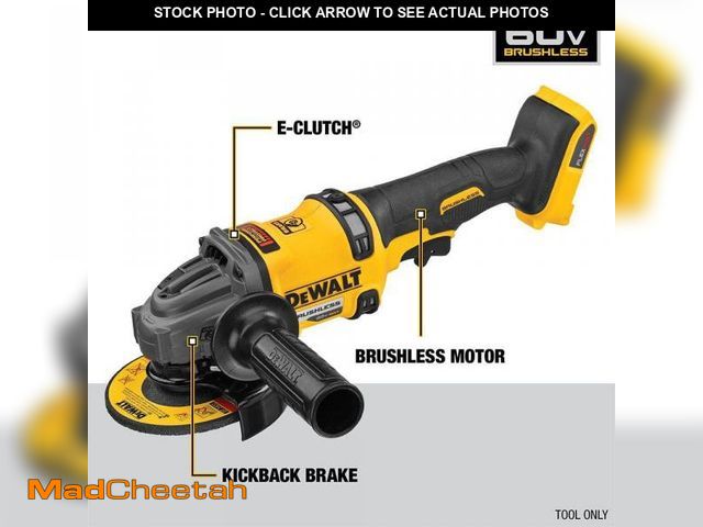 Lot 74-11825733 - DEWALT FLEXVOLT 60V MAX Cordless Brushless 4.5 in. to 6 in. Small Angle Grinder with Kickback Brake ...