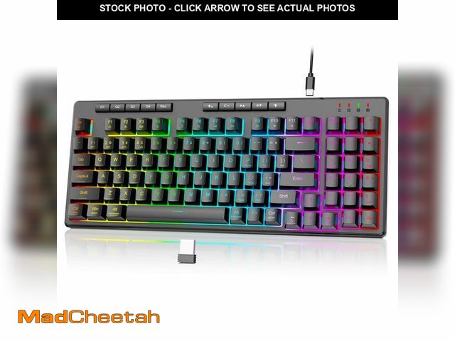 Lot 74-14212916 - Redragon K517 Pro Wireless Gaming Keyboard, RGB Backlit, Tri-Mode BT/2.4GHz/USB-C, Mechanical Feel 9...