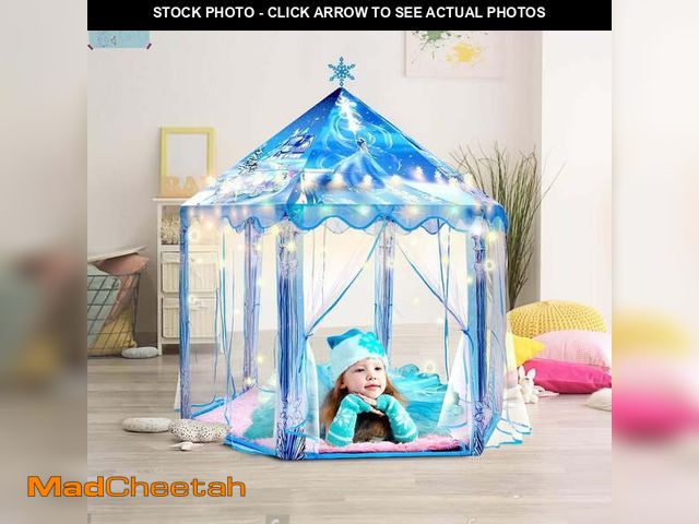 Lot 74-12834884 - Princess Play Tent, Frozen Toy for Girls, Ice Castle Kids Tent Indoor and Outdoor, Large Imaginative...