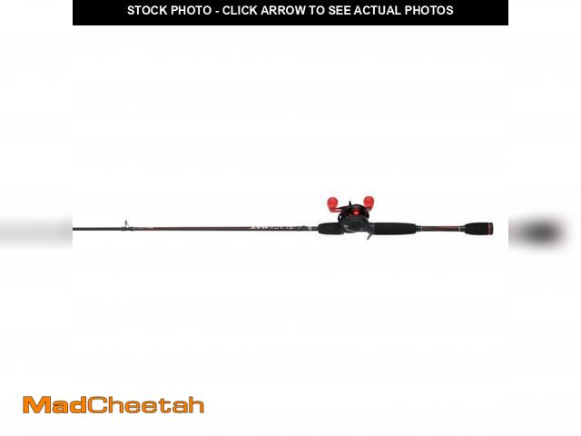 Lot 74-12427572 - Abu Garcia Max EZ Cast Baitcast Fishing Combo  6  Medium Rod  Right Handed Reel - USED