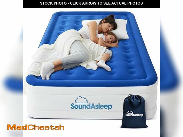 Lot 74-12705940 - SoundAsleep Products Dream Series Luxury Air Mattress, ComfortCoil Technology, Built-in High Capacit...