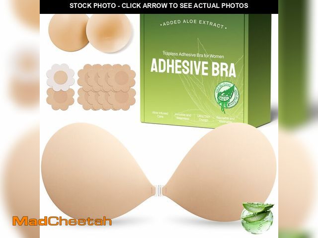Lot 74-14383248 - MSHalo Ultra Invisible Sticky Bra Push Up, Strapless Adhesive Bra for Women's Exotic Bras, Reusable ...