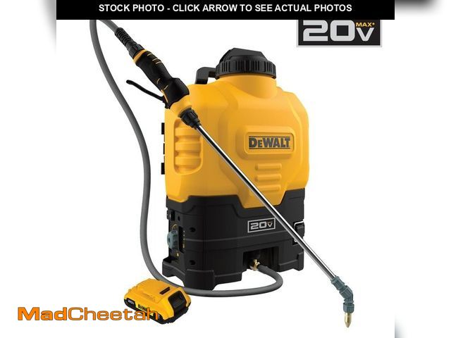 Lot 74-14605462 - (MISSING BATTERYS) DEWALT Lithium-Ion Powered Battery Backpack Sprayer DXSP190681 - USED